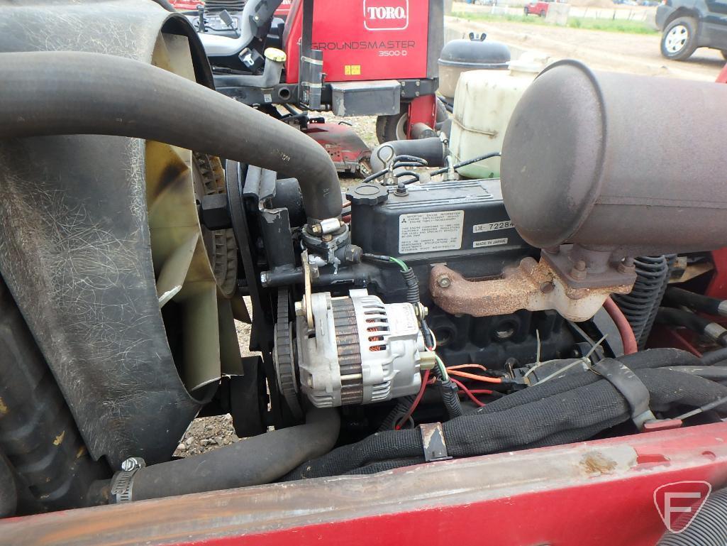 Toro Reelmaster 5100D diesel fairway mower, 2,671 hours, no brakes