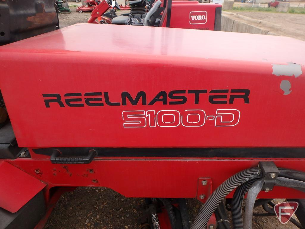 Toro Reelmaster 5100D diesel fairway mower, 2,671 hours, no brakes