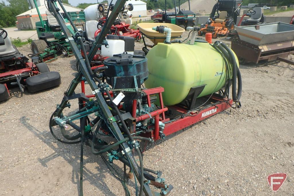 Demco skid mount 150 gallon sprayer, 6.5 Power Pro gas engine, 18' boom