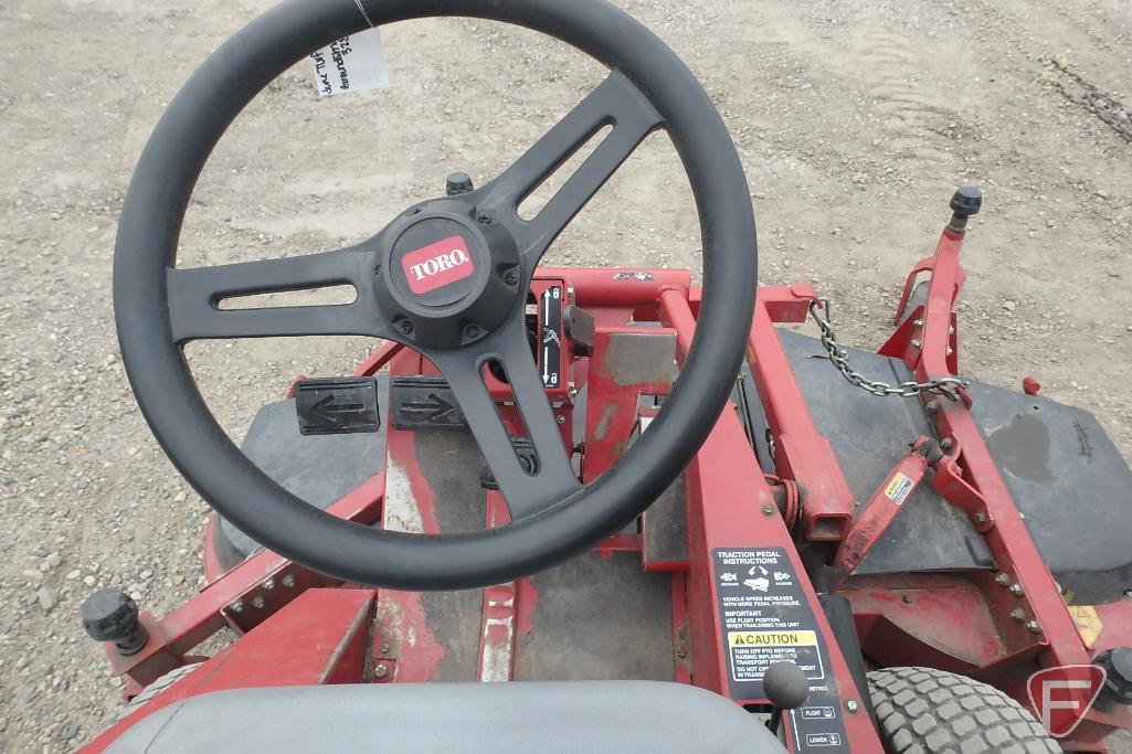 2011 Toro Groundsmaster 328D 2WD 72" rotary mower, diesel, SN: 310000418, 1,323 hours, ROPS