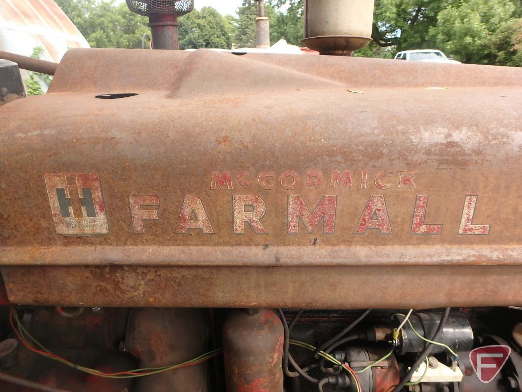 McCormick Farmall H row crop tractor, narrow front, unknown year/serial