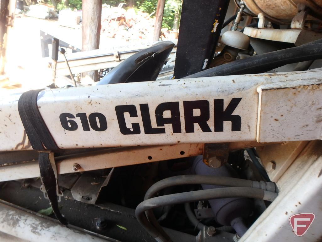 Bobcat Clark 610 LP skid loader with 60" dirt bucket, sn 210459