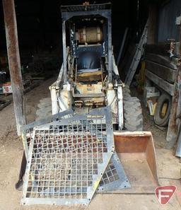 Bobcat Clark 610 LP skid loader with 60" dirt bucket, sn 210459