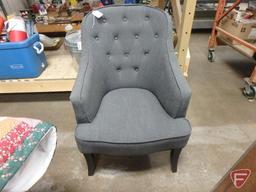 Linen/cotton upholstered chair