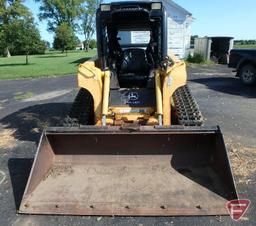 JD/John Deere CT322 track skid loader 1295 hrs showing, sn T0322TB160414