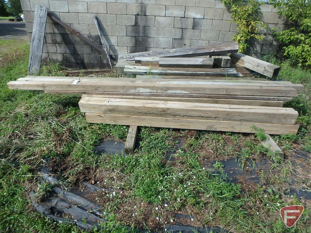 Treat lumber posts: 4x4, 6x6s; 2ft to 12ft lengths