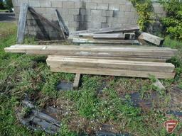 Treat lumber posts: 4x4, 6x6s; 2ft to 12ft lengths