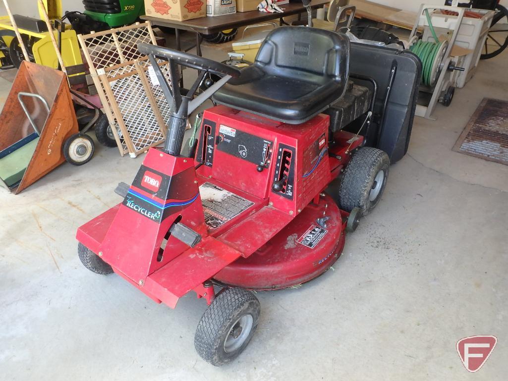 Toro Recycler riding lawn mower, Model 70089, SN 210000463, Briggs & Stratton 12.5hp,