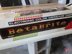 Beta-Brite electronic color message display with wireless remote control