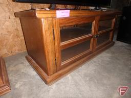 Wood TV stand, 44"X16.5"X18"