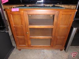 Wood TV stand, 37"X18"X30.5"H