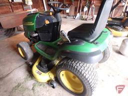 John Deere/JD L120 Automatic yard tractor/lawn mower, 1036 hours, 48in deck, sn GXL120A061397