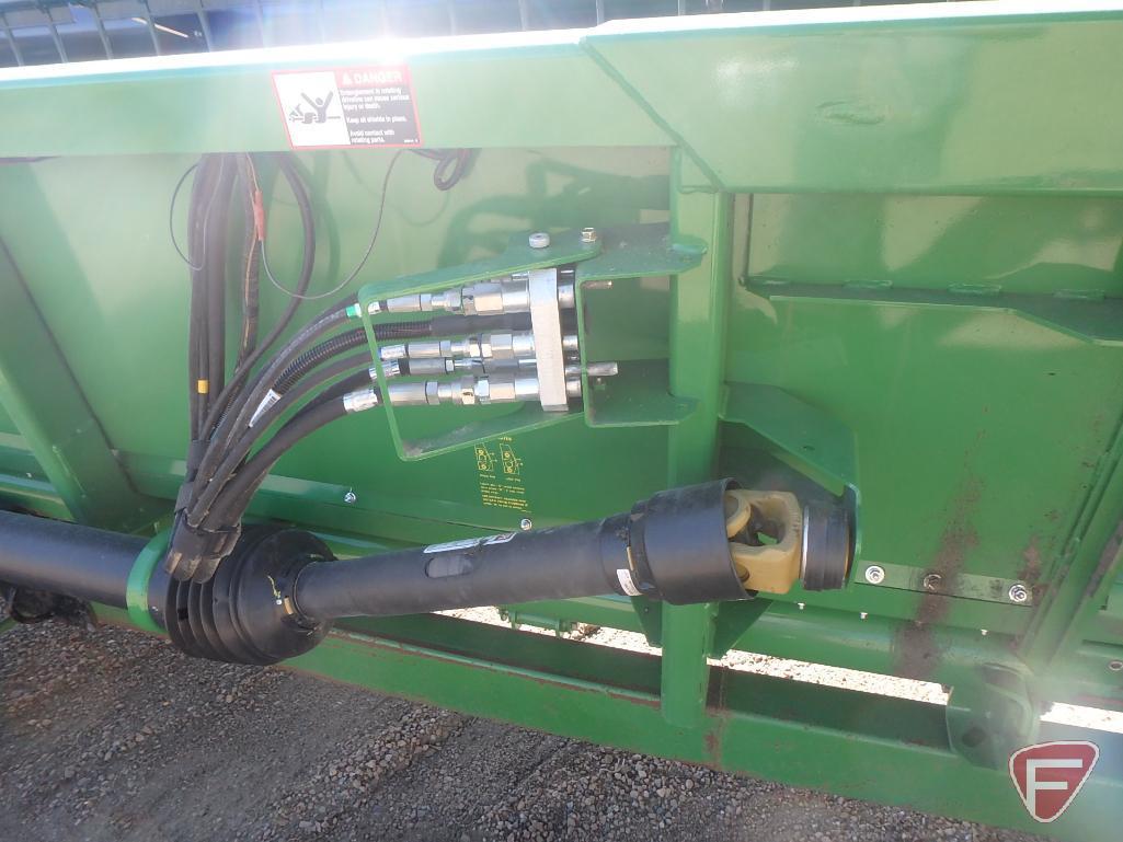 2014 John Deere 630F cutting platform/bean head with rock retarder, 30'