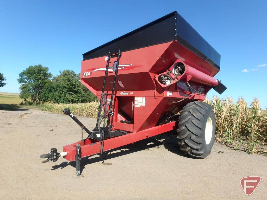 Demco 750 bushel grain cart, 14" auger, 1000 RPM PTO and scale