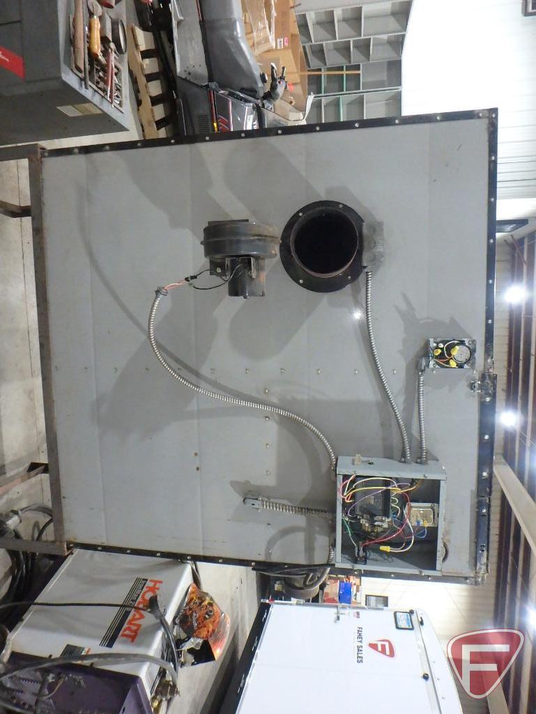 SAR Biomass Energy Systems model 100s/200s corn fuel room heater/corn stove on metal stand, sn 61361