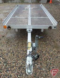 2000 Fleo Int. Single Axle Tiltbed Aluminum Snowmobile/ATV Trailer