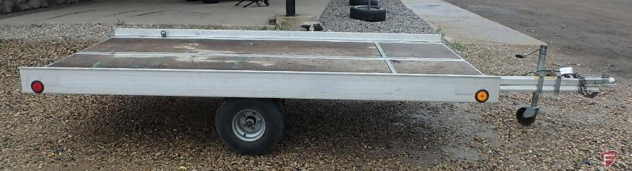 2000 Fleo Int. Single Axle Tiltbed Aluminum Snowmobile/ATV Trailer