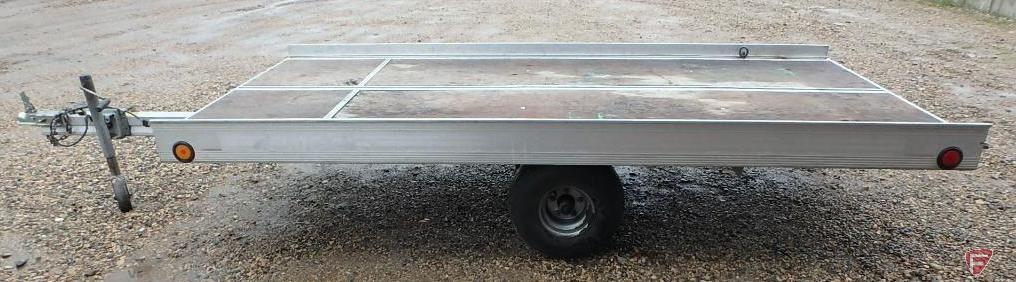 2000 Fleo Int. Single Axle Tiltbed Aluminum Snowmobile/ATV Trailer