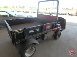 Toro Workman utility vehicle with gas Kohler Command 2.3 engine, 2,709 hrs showing