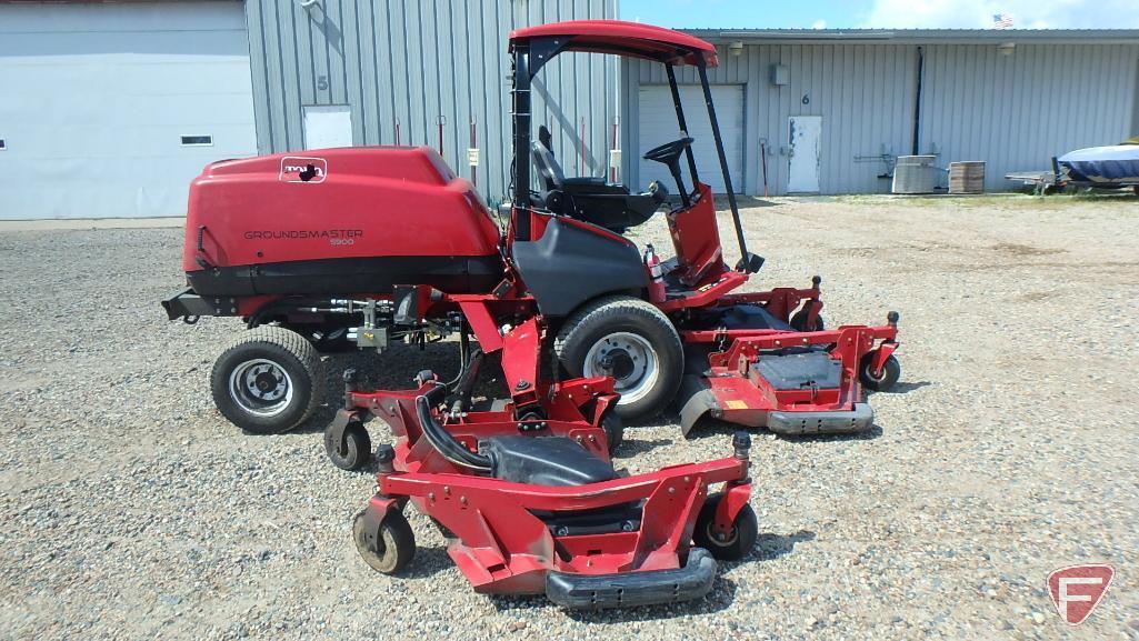 2013 Toro GM5900D 16' diesel wide area rotary mower, with ROPS, roof, lights, 4,099 hrs showing