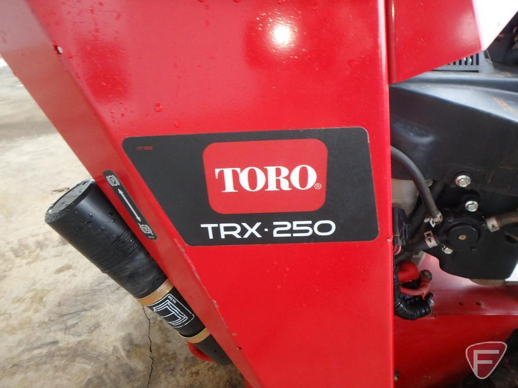 2018 Toro TRX 250 Intelli-Trench trencher with V-Twin commercial 708cc 24.5 HP motor, 183 hrs