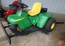 John Deere 1200A bunker rake with Kawasaki engine, 538 hrs