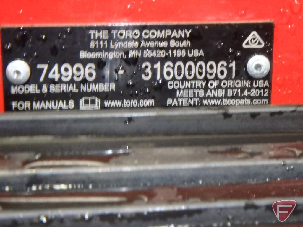 2016 Toro Z-Master Commercial 3000 Series Turbo Force 60" zero turn mower, 14 hrs