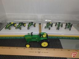 The John Deere Dubuque Works Historical Tractors Set 1 and 2, 1:64, John Deere 4010 replica,