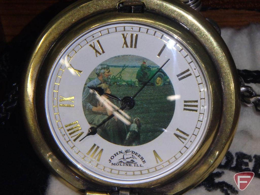 John Deere pocket watch by Colibri of London, 3rd in a limited edition series, 238/500, and