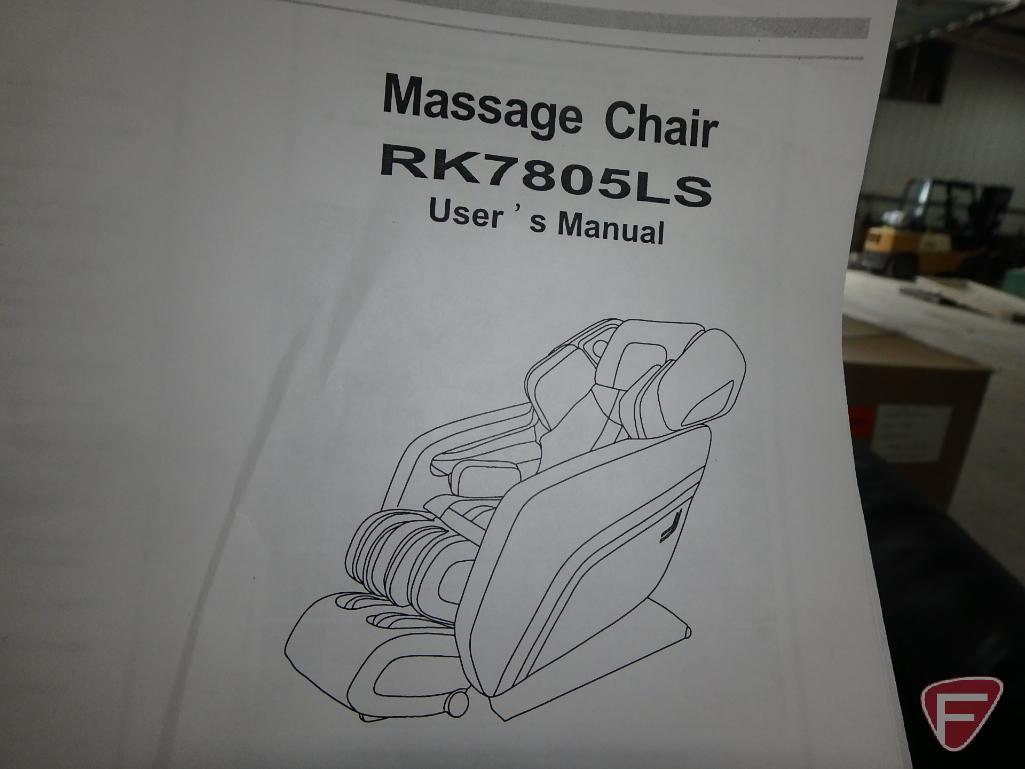 Nirvana 3D massage chair model RK7805LS, black, sn W004517B18040001