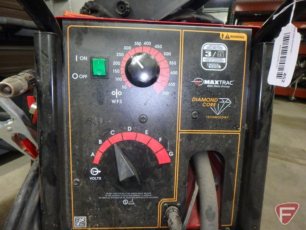 Lincoln Electric 216 Power Mig welder with Maxtrac wire drive system and diamond core technology