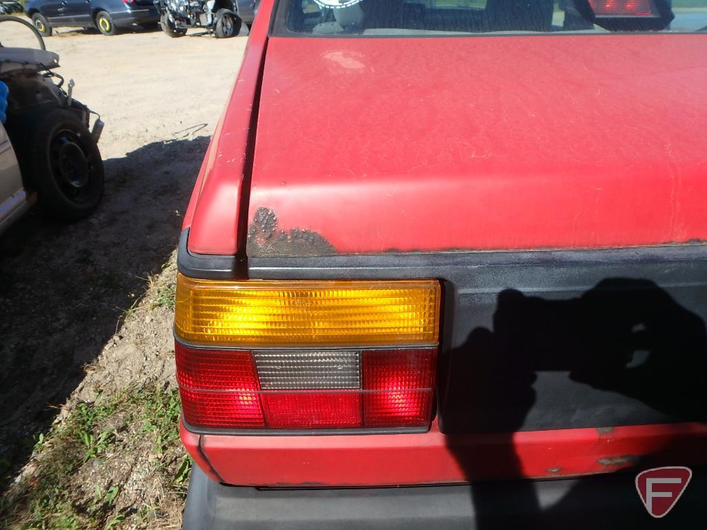 1990 Volkswagen Jetta Passenger Car, No title, no registration, Parts only