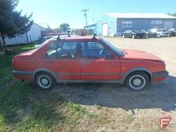 1990 Volkswagen Jetta Passenger Car, No title, no registration, Parts only