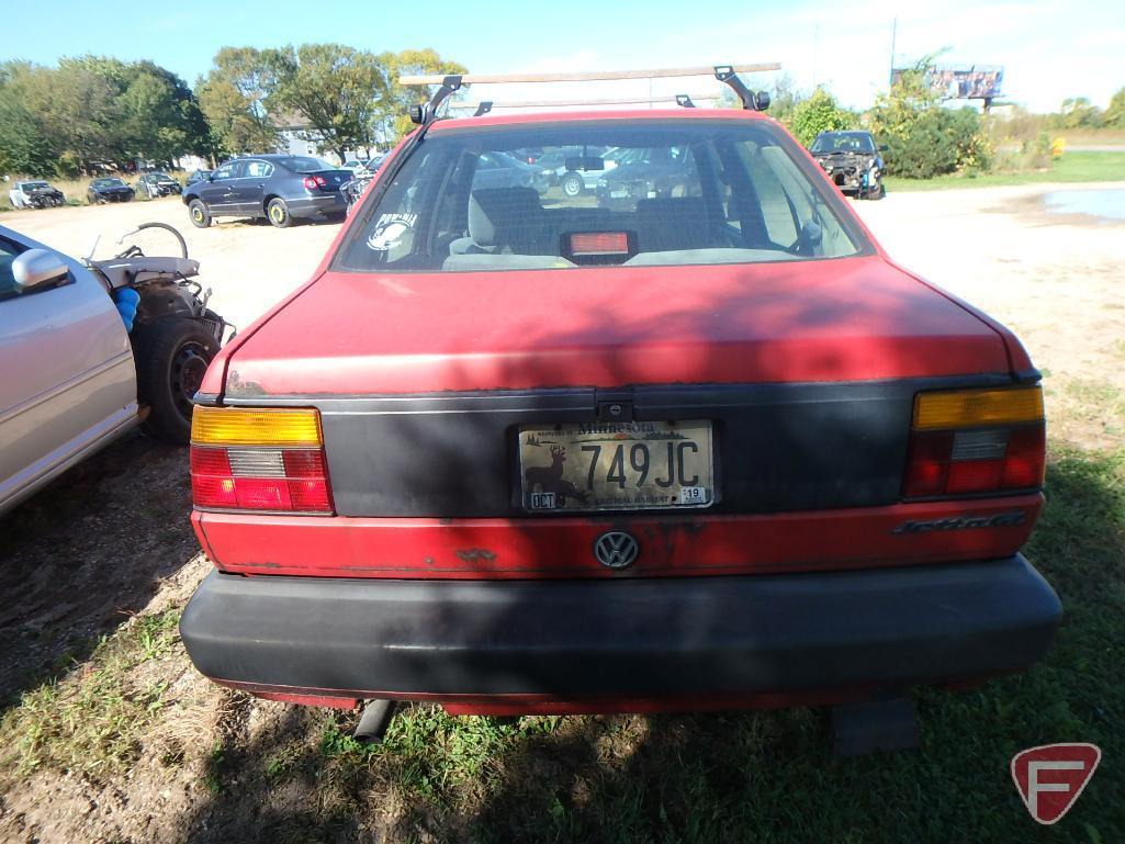 1990 Volkswagen Jetta Passenger Car, No title, no registration, Parts only