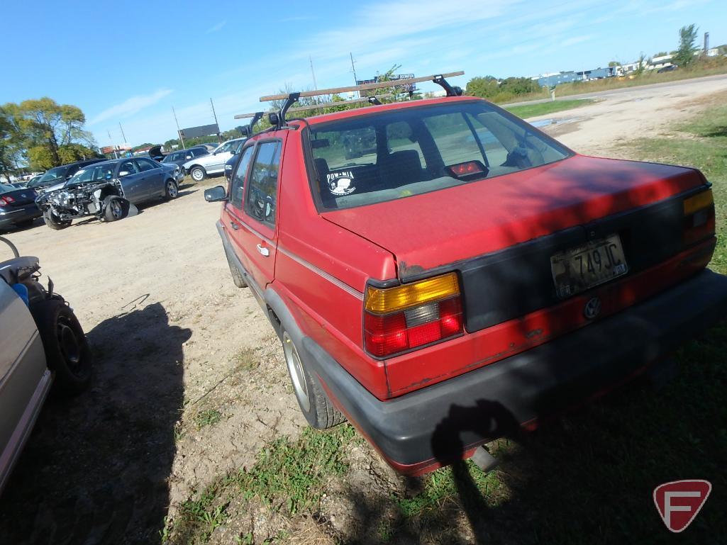 1990 Volkswagen Jetta Passenger Car, No title, no registration, Parts only