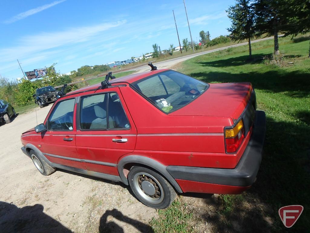 1990 Volkswagen Jetta Passenger Car, No title, no registration, Parts only