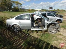 2005 Volkswagen Passat Passenger Car, No title, no registration, Parts only