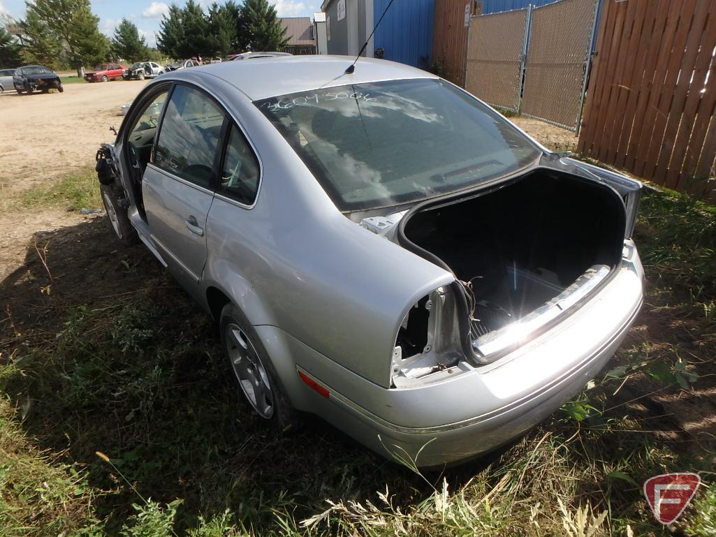 2005 Volkswagen Passat Passenger Car, No title, no registration, Parts only