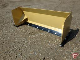 New 93" heavy duty snow pusher, universal skid steer mount