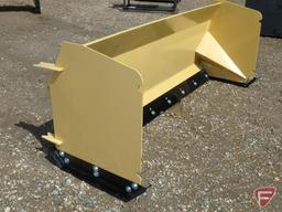 New 93" heavy duty snow pusher, universal skid steer mount