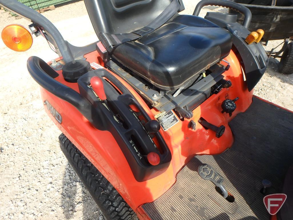 2013 Kubota BX1870 diesel garden tractor with mid mount 60" mower deck, SN: 12090