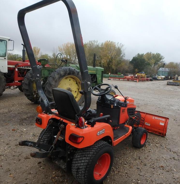 2013 Kubota BX1870 diesel garden tractor with mid mount 60" mower deck, SN: 12090