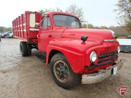 1949-1952? Red International Single Axle Grain Truck L-160 Series