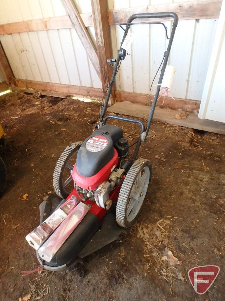 Craftsman walk behind estate trimmer with 6.75hp gas engine