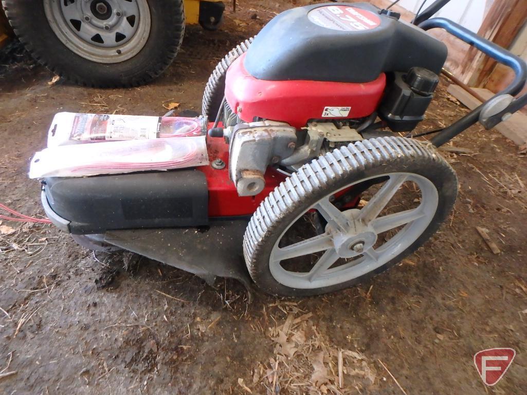 Craftsman walk behind estate trimmer with 6.75hp gas engine