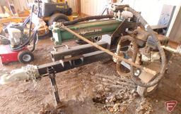 Forest King 22 ton log splitter on single axle with 6.5hp gas engine, hydraulic 24" bed