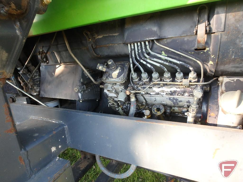 Deutz DX130 Powermatic tractor, 4949hrs showing, 121 pto rated hp. model D 1029-S, sn 78300022