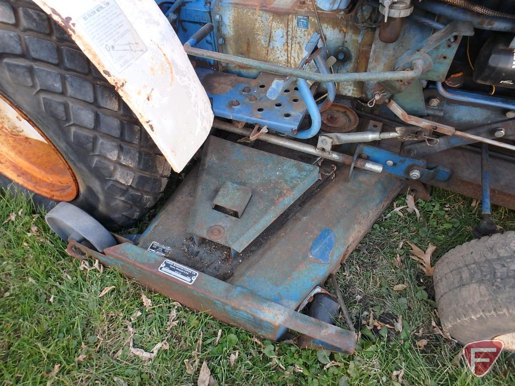 Mitsubishi MT372 diesel garden tractor with 48" mid mount deck 510hrs showing