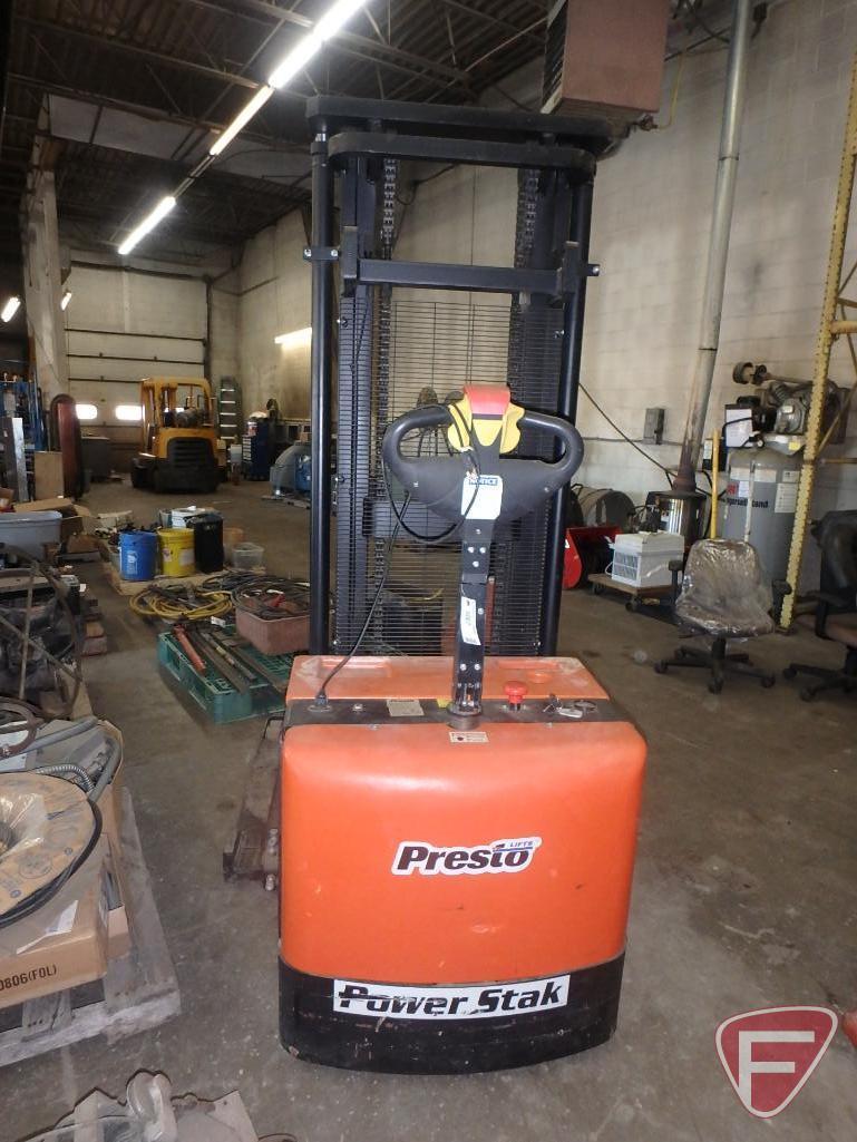 Presto Chango 24v electric walkie forklift, 26hrs showing