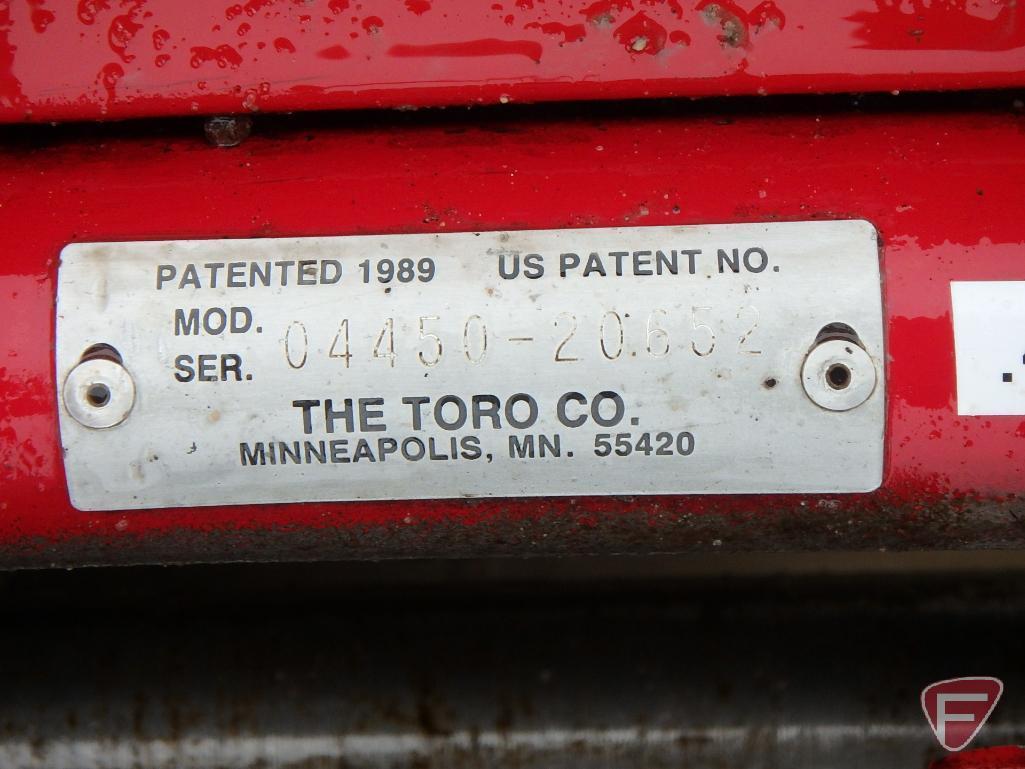 1991 Toro Greensmaster 3100 gas triplex reel mower, sn 04353-10355, actual 5,093 hrs.